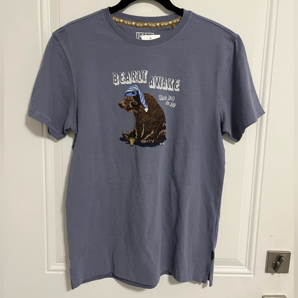 NWT - Fat Face Men's "Bearly Awake" Graphic T Shirt - Size S